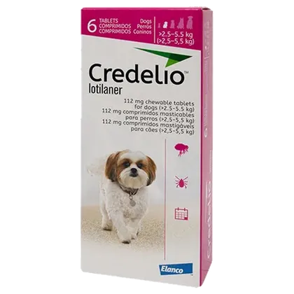 Credelio 112mg Chewable Tablets for Dogs Pack of 6