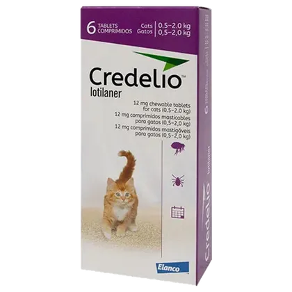 Credelio 12mg Chewable Tablets for Cats Pack of 6