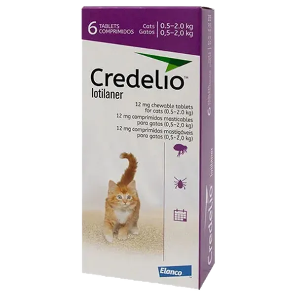 Credelio 12mg Chewable Tablets for Cats Pack of 6