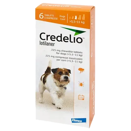 Credelio 225mg Chewable Tablets for Dogs Pack of 6