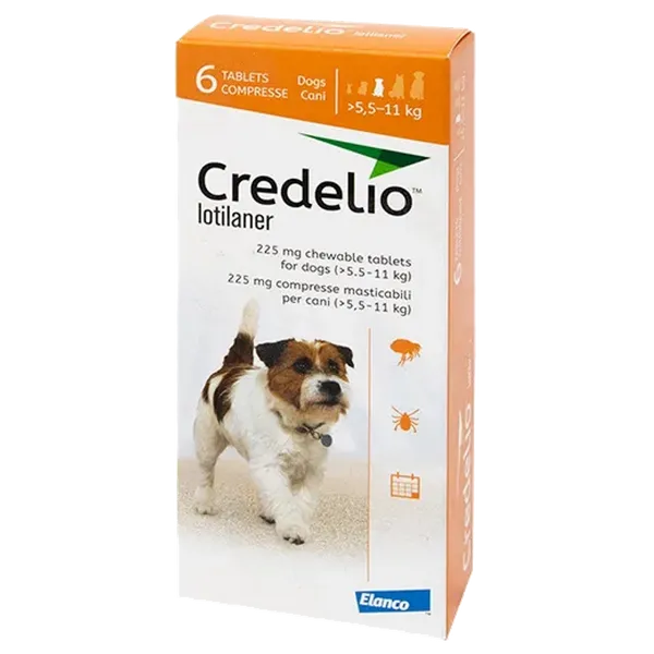 Credelio 225mg Chewable Tablets for Dogs Pack of 6