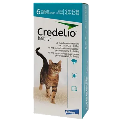 Credelio 48mg Chewable Tablets for Cats Pack of 6