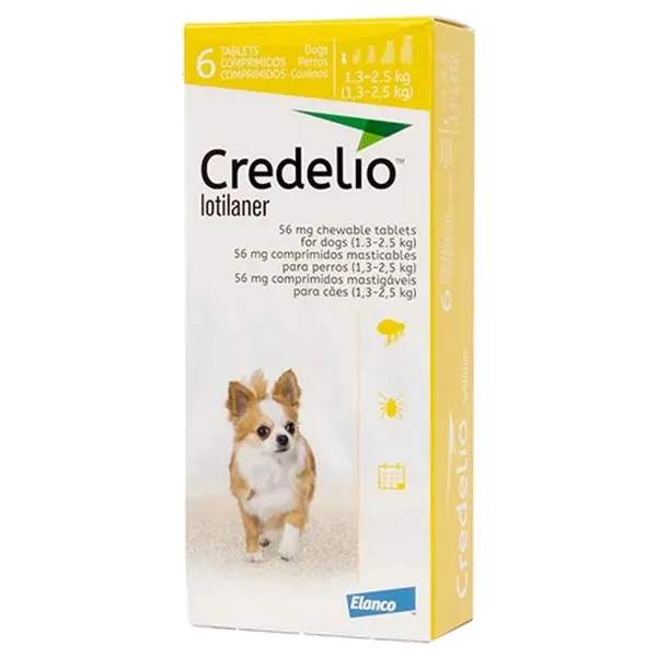 Credelio 56.25mg Chewable Tablets for Dogs Pack of 6