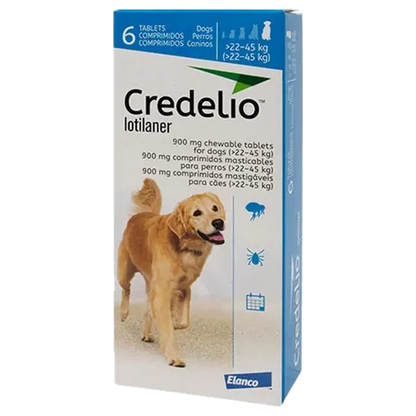 Credelio 900mg Chewable Tablets for Dogs Pack of 6