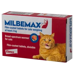 Milbemax 16/40mg Tablets for Adult Cats Pack of 4