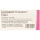 Levonorgestrel 1.5mg Emergency Contraceptive Tablet Pack of 1