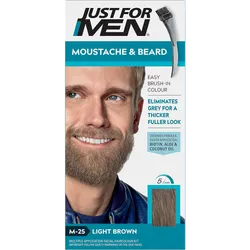 Just For Men Moustache & Beard Easy Brush-In Colour Light Brown