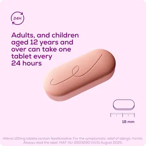 Allevia Fexofenadine 120mg Tablets Pack of 7