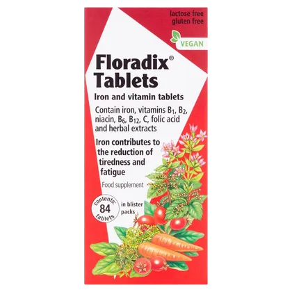 Floradix Formula Herbal Iron Tablets Pack of 84