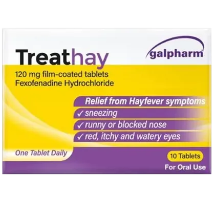 Treathay 120mg Fexofenadine Tablets Pack of 10