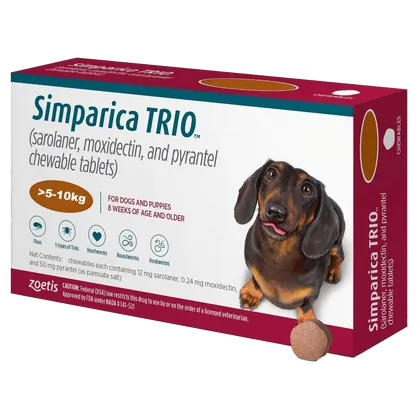 Simparica Trio 12mg tablets Pack of 3 (5-10kg)