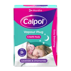 Calpol Vapour Plug Lavender & Chamomile 3+ Months Refill Pads Pack of 5