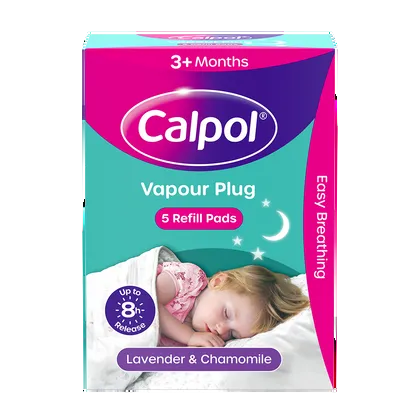 Calpol Vapour Plug Lavender & Chamomile 3+ Months Refill Pads Pack of 5
