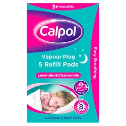 Calpol Vapour Plug Lavender & Chamomile 3+ Months Refill Pads Pack of 5