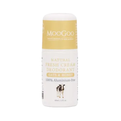 MooGoo Natural Fresh Cream Deodorant Oats & Honey 60ml