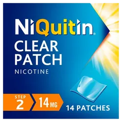 Niquitin 14mg Patches Step 2 Clear Pack of 14