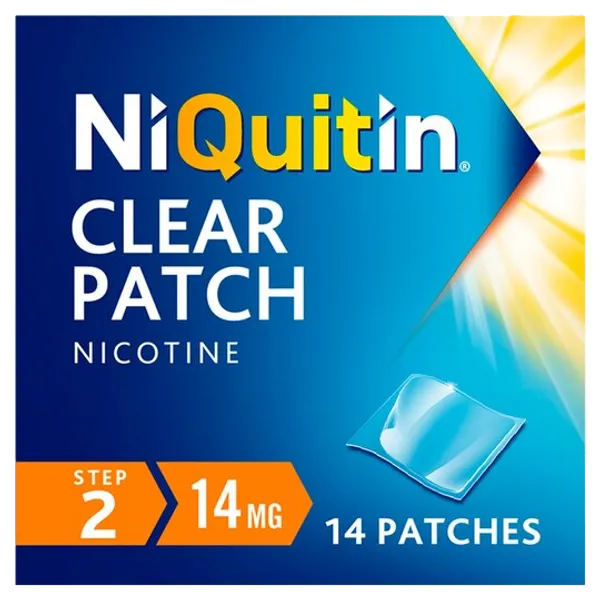 Niquitin 14mg Patches Step 2 Clear Pack of 14