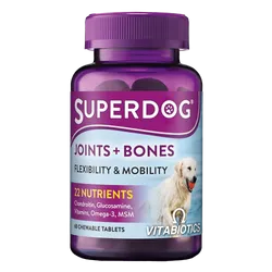 SuperDog Joints & Bones Chewable Tablets Pack of 60
