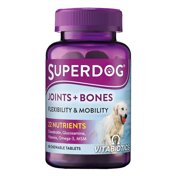 SuperDog Joints & Bones Chewable Tablets Pack of 60