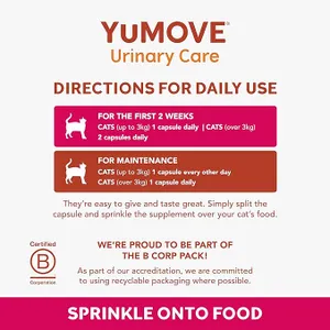 YuMOVE Urinary Care for Cats Capsules Pack of 30
