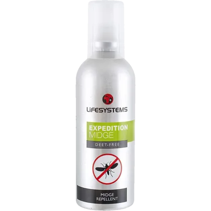 Lifesystems Expedition Midge Repellent DEET Free Spray 100ml