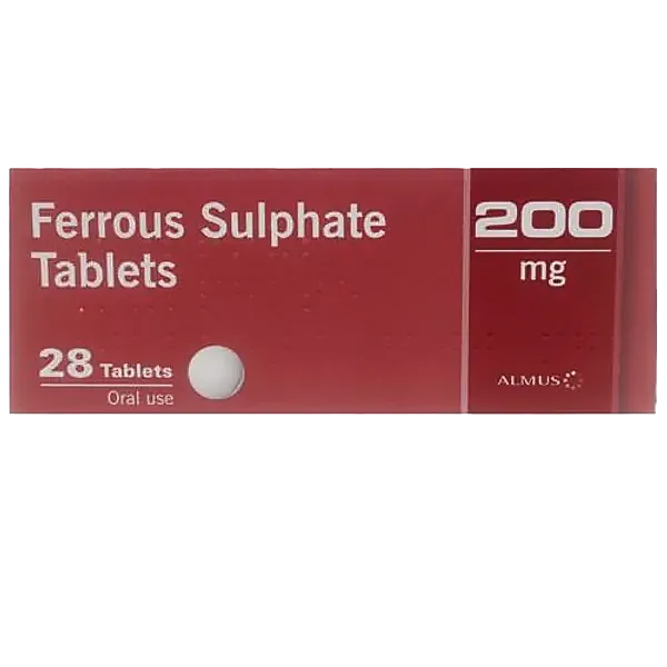 Ferrous Sulfate 200mg Tablets Pack of 28