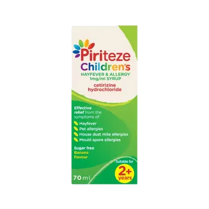 Piriteze Allergy Relief Syrup 70ml