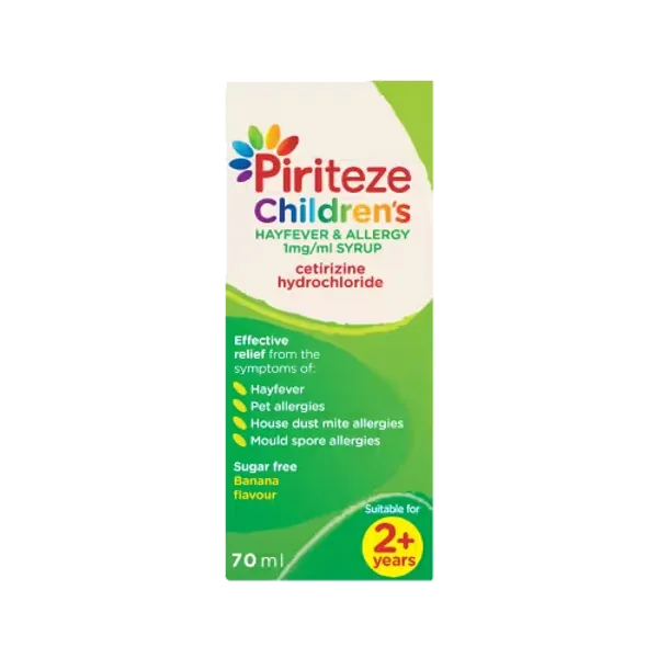 Piriteze Allergy Relief Syrup 70ml