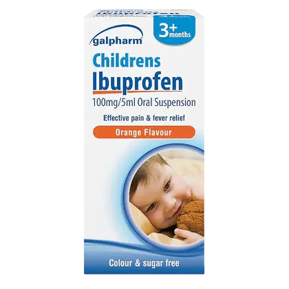 Children's Ibuprofen 100mg/5ml Sugar Free Oral Suspension 100ml