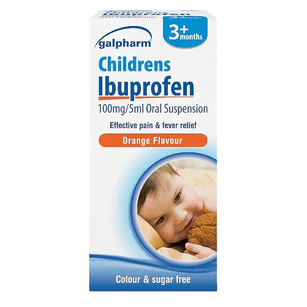 Children's Ibuprofen 100mg/5ml Sugar Free Oral Suspension 100ml