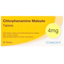 Chlorphenamine Maleate Tablets (Crescent) 4mg Pack of 28