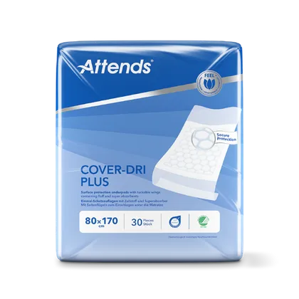 Attends Cover-Dri Plus 80 x 170cm Underpads Pack of 30