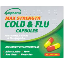 Cold & Flu Max Strength Capsules Pack of 16