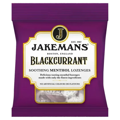 Jakemans Cough Sweets Blackcurrant Menthol 73g