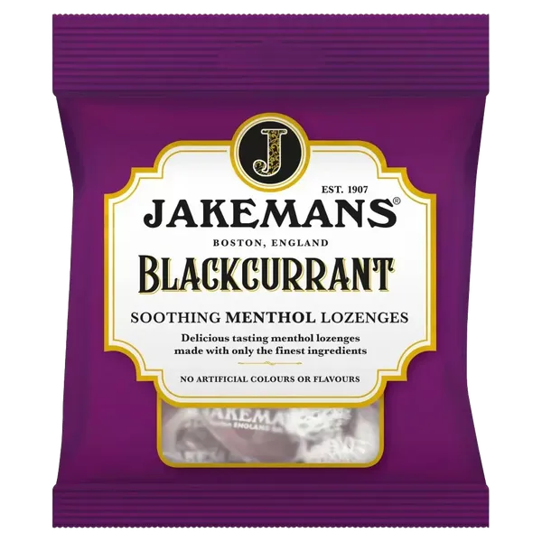 Jakemans Cough Sweets Blackcurrant Menthol 73g