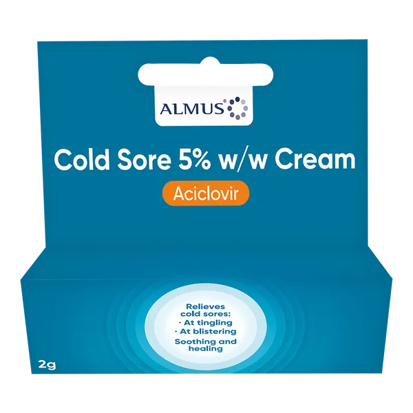 Almus Aciclovir Cold Sore 5% Cream 2g