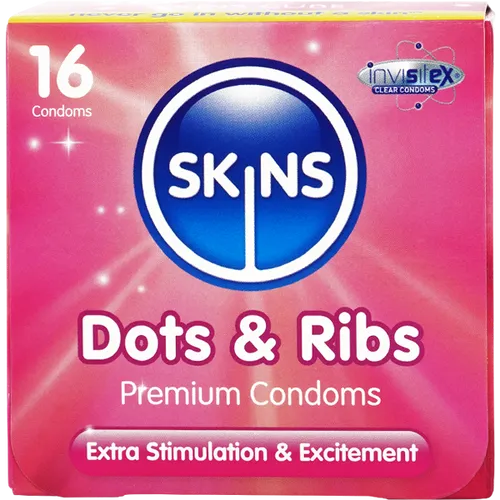 Skins Dots & Ribs Condoms Pack of 16