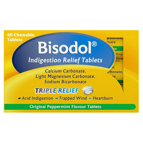 Bisodol Indigestion Relief Tablets Pack of 60