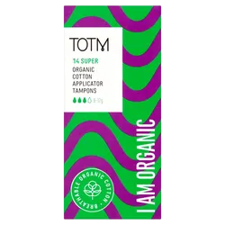 TOTM Organic Applicator Tampons Super Pack of 14