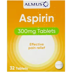 Aspirin Tablets 300mg Pack of 32