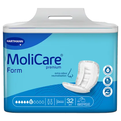MoliCare Premium Form Pads 6 Drops Pack of 32