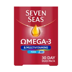 Seven Seas Omega 3 & Multivitamins Man 50+ Pack of 30 Duo