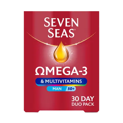 Seven Seas Omega 3 & Multivitamins Man 50+ Pack of 30 Duo