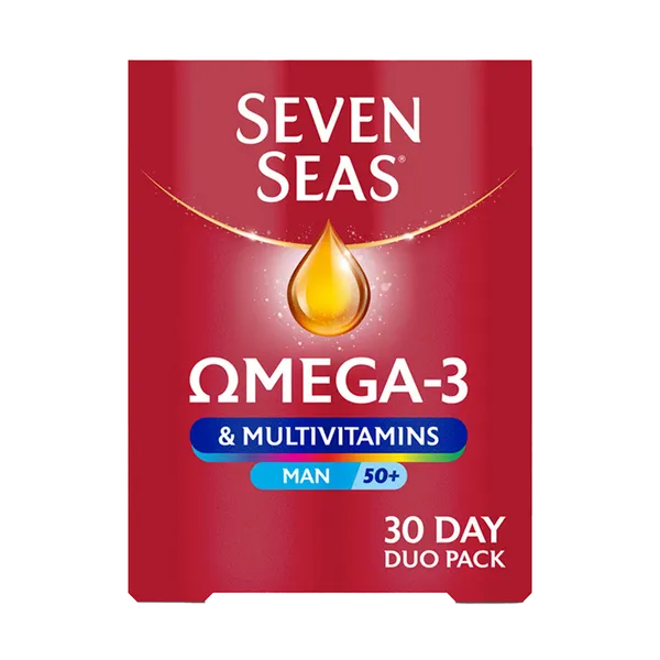 Seven Seas Omega 3 & Multivitamins Man 50+ Pack of 30 Duo