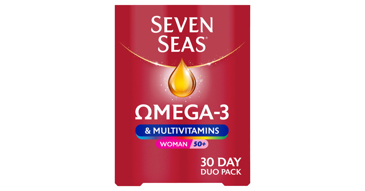 Seven Seas Omega 3 & Multivitamins Woman 50+ Pack of 30 Duo