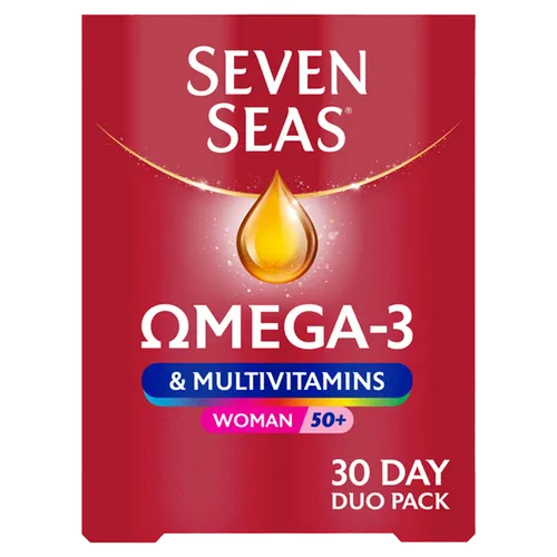 Seven Seas Omega 3 & Multivitamins Woman 50+ Pack of 30 Duo