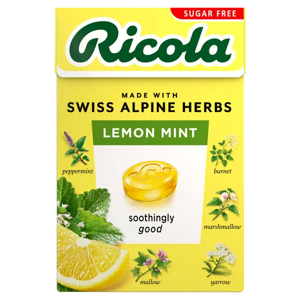 Ricola Swiss Herb Drops Lemon Mint Sugar Free 45g