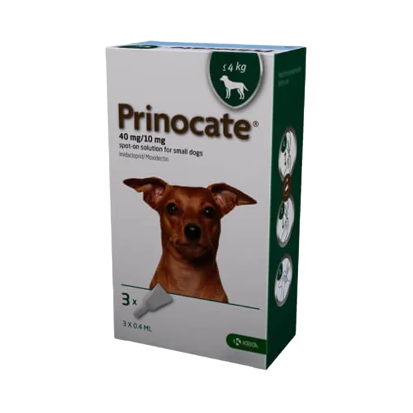 Prinocate Spot-on-Solution Small Dog 40/10mg (<4kg) Pack of 3