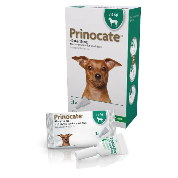 Prinocate Spot-on-Solution Small Dog 40/10mg (<4kg) Pack of 3
