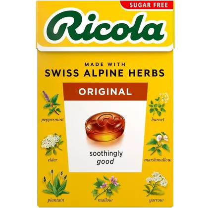 Ricola Swiss Herb Drops Original Sugar Free 45g